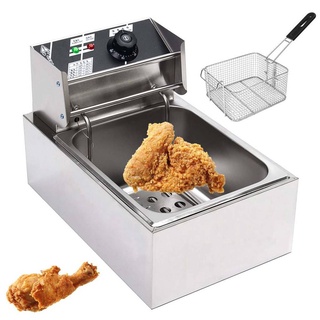 หม้อทอดไฟฟ้า เตาทอดไฟฟ้า ขนาด 6 L. Deep fryer หม้อทอด เตาทอด 🚩มีพร้อมส่ง