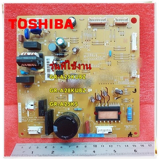 อะไหล่ของแท้/เมนบอร์ดตู้เย็นโตชิบา/PC Board/TOSHIBA/รุ่นGR-A25KUBZ :GR-A28KUBZ :44T60750U/GR-A25KS (ใช้กับคอมเพลสเซอร์ I