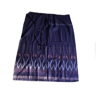 ผ้าซิ่นพิมพ์ลายล้านนาโบราณ Sarong printed with ancient Lanna pattern