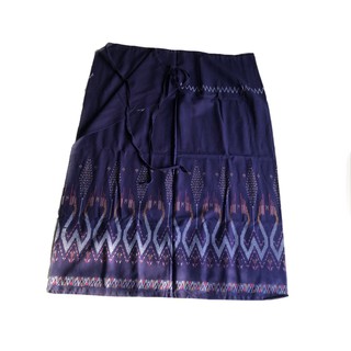 ผ้าซิ่นพิมพ์ลายล้านนาโบราณ Sarong printed with ancient Lanna pattern