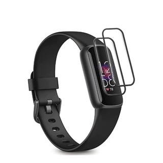 ฟิล์มนุ่มป้องกันรอยขีดข่วนหน้าจอ 2 ชิ้นสําหรับ Fitbit Luxe