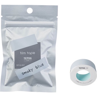 KING JIM TEPRA Lite Film Tape smoky blue (KJTPT15-007) / สติ๊กเกอร์สำหรับเครื่องพิมพ์ TEPRA Lite สี smoky blue