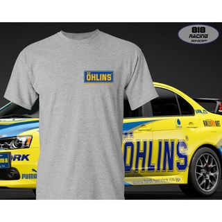 เสื้อยืด RACING เสื้อซิ่ง [เทา] [OHLINS]