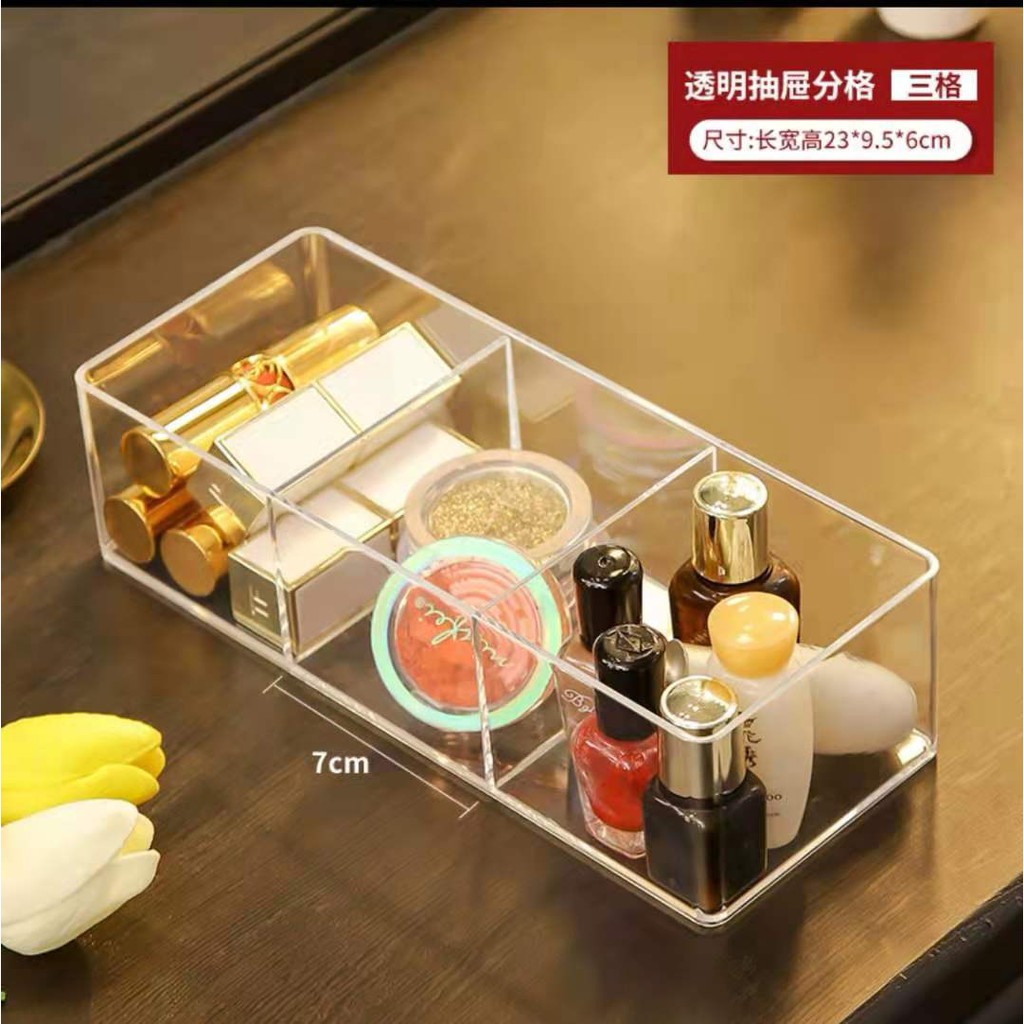 Homebro สินค้าพร้อมส่ง อะคริลิคเก็บตลับบรัช ลิปสติก ชั้นวางเครื่องสำอาง จัดเก็บเครื่องสำอาง 7ช่อง 2047 ราคา ถูกที่สุด ดีลบีเคเค แกลเลอรีภาพที่ 7