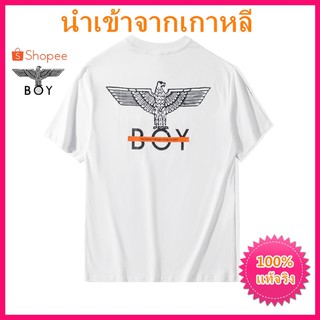 แท้จริง BoyLondon ยาวนำเข้าเสื้อยืดแขนสั้นม้าล่อเสื้อยืดผู้หญิงเสื้อยืดผ้าฝ้ายสตรีสตรี