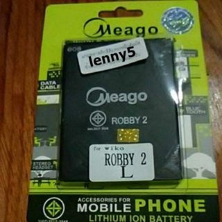 Meago battery แบตเตอรี่ Wiko Robby 2/lenny 5 ใช้ด้วยกัน  ความจุ 2200 mAh   **ของแท้  สินค้า มอก. มีประกัน**