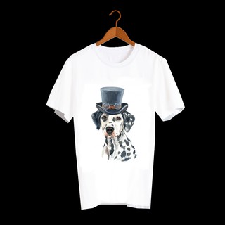 เสื้อลายหมา DDD002 dalmatian เสื้อยืด เสื้อยืดลายหมา เสื้อยืดสกรีนลายหมา