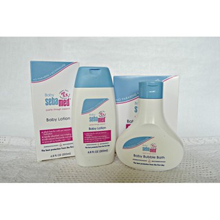 SEBAMED BABY LOTION 200 ML.+BABY BUBBLE BATH 200ML