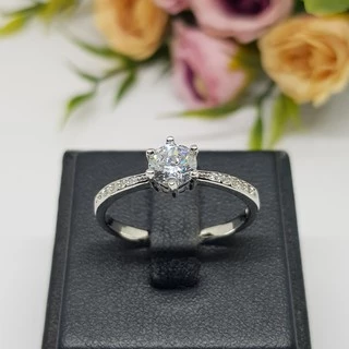 Memorine Jewelry แหวนเงินแท้ 925 ฝังเพชรสวิส(CZ) : ONLR398