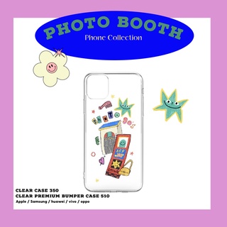 Pre-order เคสโทรศัพท์สกรีนลายลงเคสใส ลาย photobooth 90s รับทำมากกว่า400รุ่น