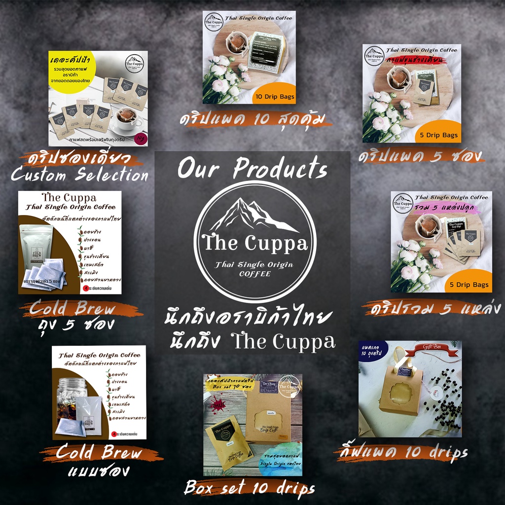 เดอะคัปป้า กาแฟดริปรวม 5 แหล่งปลูก แพค 5 คลาสสิค | The Cuppa Drip Coffee 5 Regions Classic packaging - รูปที่ 7