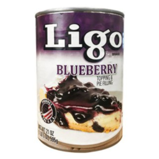 Ligo Blueberry Topping and Pie Filling 595g.ลิโกบลูเบอร์รี่ท็อปปิ้งแอนด์พายไส้ 595 กรัม