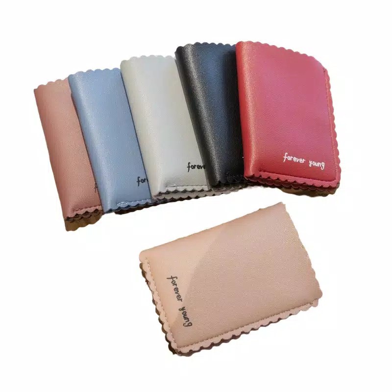 LIMITED TGS - FOREVER YOUNG MINI LACE WALLET / CUTE PLAIN WOMENS FOLDING WALLET 2025