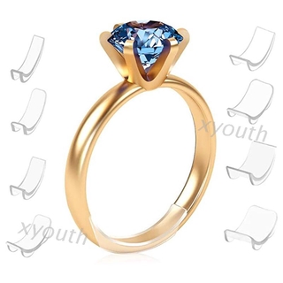 Xy  ตัวปรับขนาดแหวน แบบซิลิโคน สีใส ปรับขนาดได้ 8 ขนาด
