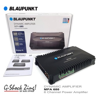 เพาเวอร์แอมป์ 6ชาแนล 6Channel ClassD ขับเสียงกลางแหลม/ซับเบส พาวเวอร์แอมป์ BLAUPUNKT รุ่น MPA 680