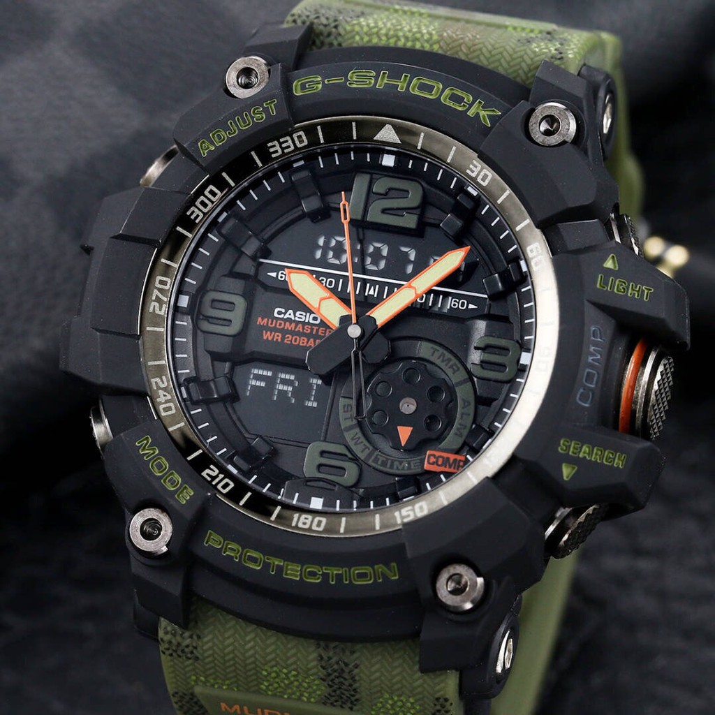 Ga G-SHOCK GG-1000 MUDMASTER นาฬิกาข้อมือ สไตล์สปอร์ต สําหรับผู้ชาย GG-1000BTN-1A