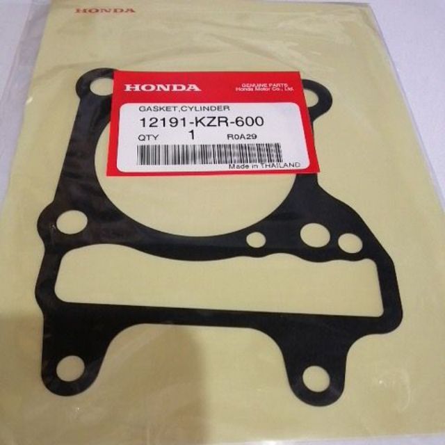 ปะเก็นเสื้อสูบแท้ CLICK-125i (12) KZR แท้ศูนย์ ใช้กับ PCX-125/ PCX-150 (12-19) 12191-KZR-600