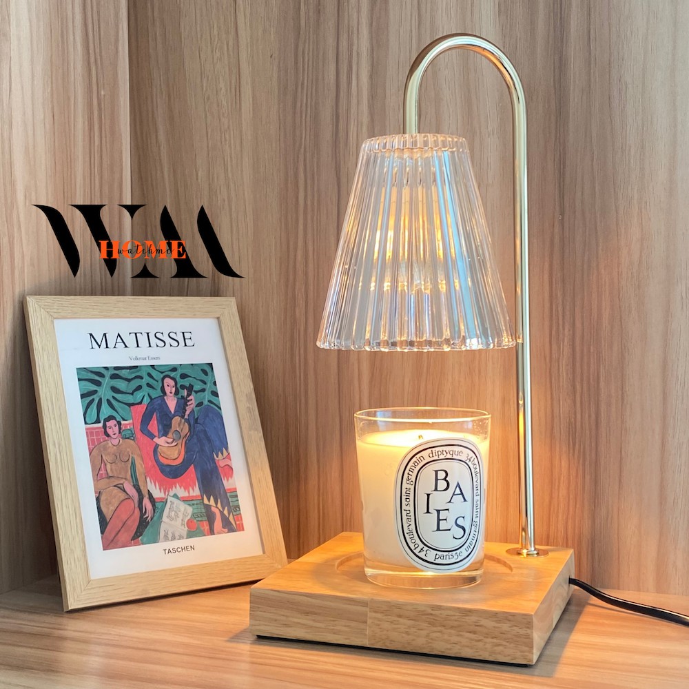 (พร้อมส่งทันที) Candle warmerโคมไฟอุ่นเทียนแบบฐานไม้แถม2หลอด รุ่นฐานไม้ ราคา ถูกที่สุด ดีลบีเคเค แกลเลอรีภาพที่ 3