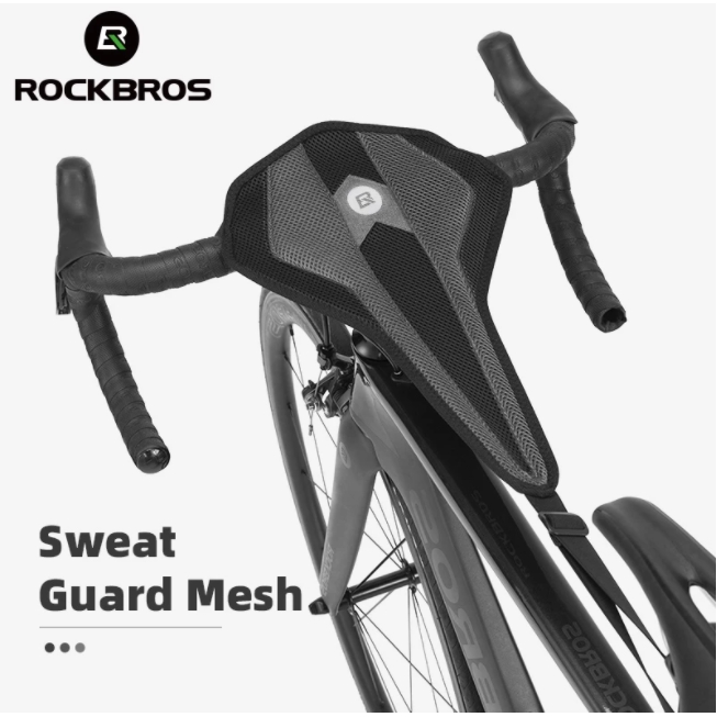 ROCKBROS ตาข่ายซับเหงื่อ ทรงสามเหลี่ยม แห้งเร็ว อุปกรณ์เสริม สําหรับรถจักรยาน MTB