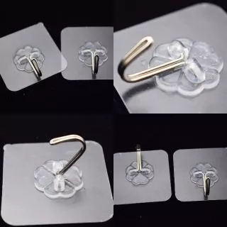 🔥พร้อมส่ง🔥 ตะขอติดผนัง ตะขอแปะผนัง ตะขอแขวนติดผนัง ตะขอแขวนติดกำแพง ไม่ต้องเจาะ