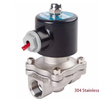 โซลินอยด์วาล์ว1/2"  Solenoid Valve 220V  สแตนเลส304 2WB-160-15 แบบปกติปิด