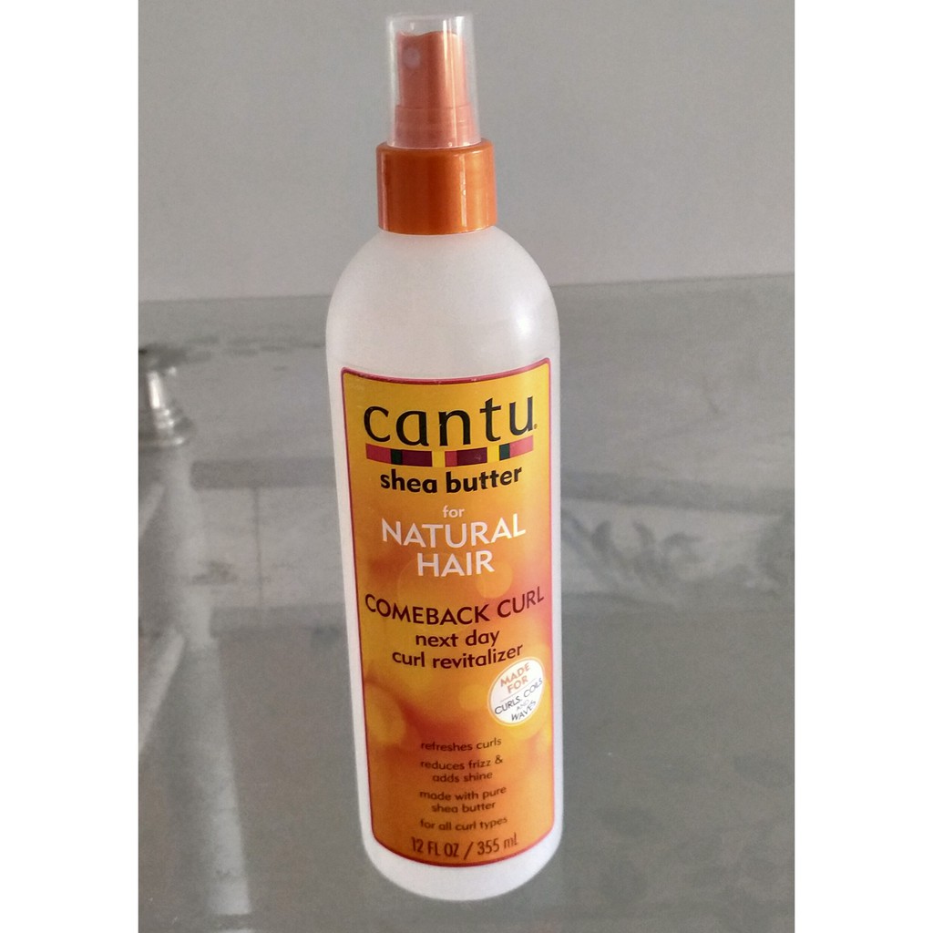 Cantu Shea Butter For Natural Hair Comeback Curl; Next dat curl revitalizer