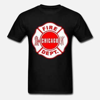 เสื้อยืดผ้าฝ้ายพิมพ์ลายขายดี เสื้อยืดลําลอง แขนสั้น พิมพ์ลาย Chicago Fire Show TV Show Chicago Fire Departt Duty Rescue1