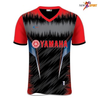 [ลด 15% ใส่โค้ด NEWS375] เสื้อกีฬาพิมพ์ลาย ABBA รุ่น V001 พร้อมโลโก้ YAMAHA