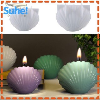 SUHE Casting Resin Epoxy Mould Home Decor Shell Flower Vase Candle Stand Silicone Mould DIY Handcraft Desktop Decration Ornament Jewelry Making Tools Holder