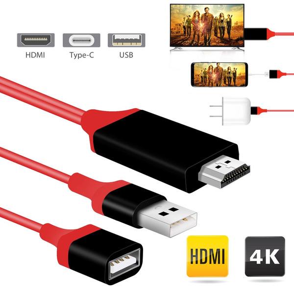 Lightning HDMI Cable สาย iPhone To TV เชื่อมต่อ iPhone/iPad เข้ากับทีวี