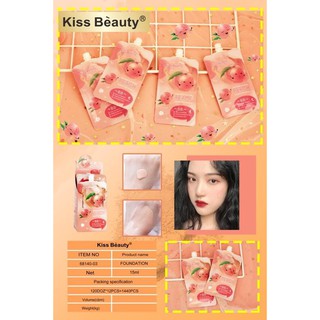 BB Peach Foundation Kiss Beauty แบบซอง