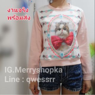 เสื้อแขนยาว cute​ cute​ 📸งานที่นางแบบใส่คืองานจริงที่ขาย