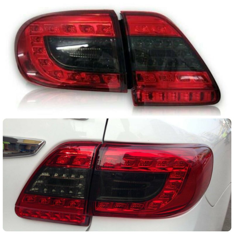 ไฟท้าย​ ไฟท้าย​แต่ง​ TOYOTA​ ALTIS​ 2010​-2013​ LED​ SMOKE-​แดง