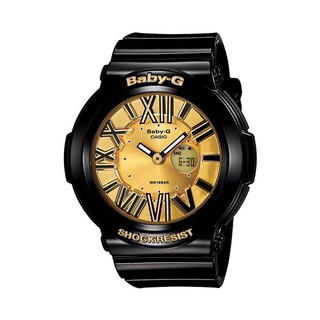 ﻿CASIO Baby-G นาฬิกาข้อมือหญิง รุ่น BGA-160-1BDR(ประกัน CMG) - Black/Gold