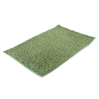 🔥สินค้าขายดี!! เบสิโค พรมเช็ดเท้าตัวหนอน ขนาด 40 x 60 ซม. สีเขียว BESICO Bathroom Rug 40 x 60 cm. Green