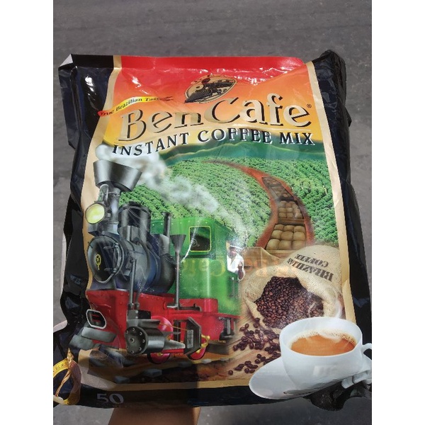 Ben Cafe กาแฟรถไฟ กาแฟ 3in1  50 ซอง