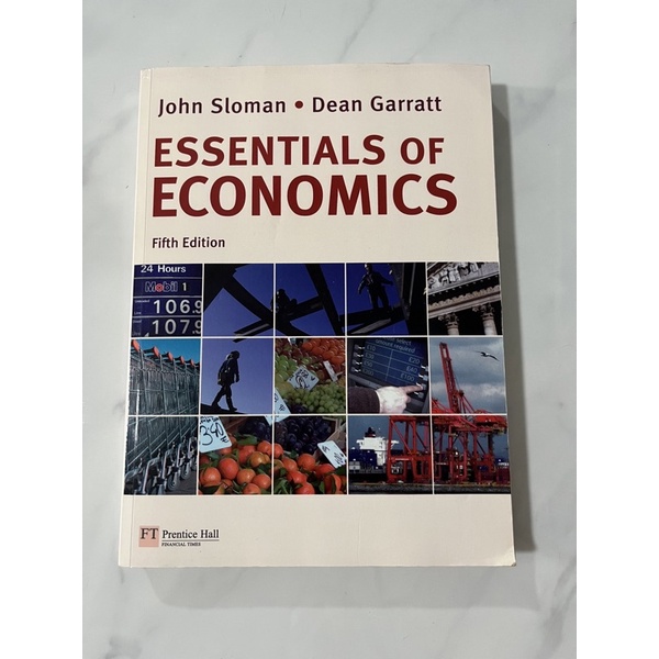 textbook มือสอง สภาพ 90% essentials of economics John Sloman Dean Garrett 5th edition