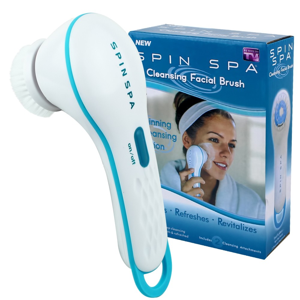 Telecorsa Cleansing facial Brush แปรงทำความสะอาดหน้า รุ่น Spin-Spa-Cleansing-Facial-Brush-Spinning-02A-J1
