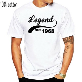 เสื้อยืดแขนสั้น ผ้าฝ้าย พิมพ์ลาย Legend Since 1968 สําหรับผู้ชาย 2022S-5XL