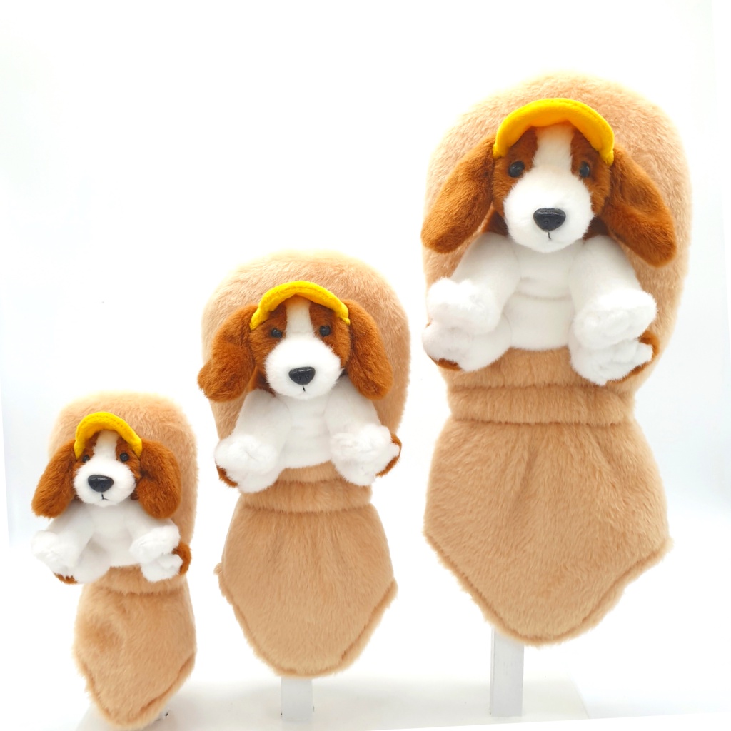 [WICO&Golf]Golf Club Cover Doggie Set/Dog Golf Head Cover Drive Wood Hybrid/Golf Headcover Fits Standard 460cc Driver