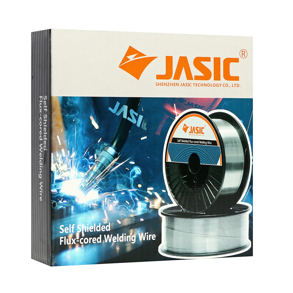 JASIC ลวดเชื่อม MIG Flux Core ไม่ใช้แก๊ส 0.8 mm 5 kg ฺ / 1 KG LONGWELL