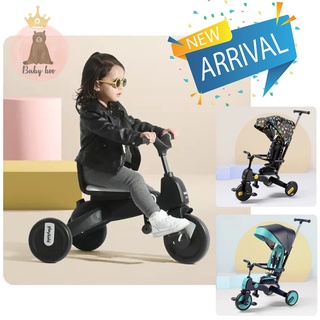 จักรยานรถเข็นเด็กแบบพกพา Two way PlayKids Stroller Tricycle  7 in 1 พับเก็บได้ง่ายขนาดเล็ก พร้อมส่ง