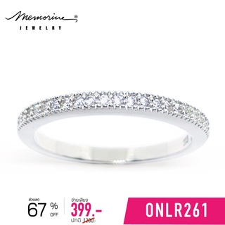 Memorine Jewelry แหวนเงินแท้ 925 ฝังเพชรสวิส (CZ) : ONLR261