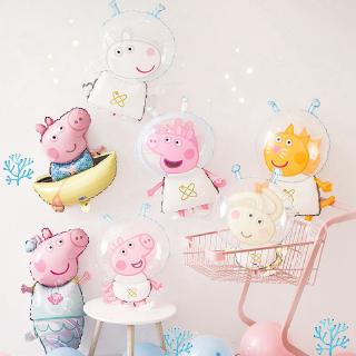 Cod Cod ลูกโป่งฟอยล์รูปทรง Sea Mermaid Space Peppa Pig สําหรับตกแต่งงานปาร์ตี้