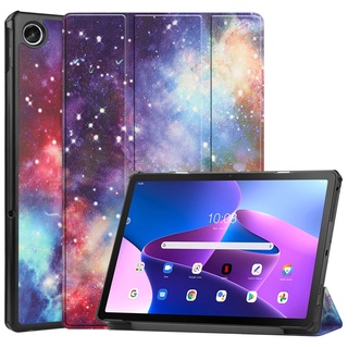 Xiaoxin Pad 2022 เคสแท็บเล็ต หนัง PU แม่เหล็ก พับได้สามทบ ตั้งหลับอัตโนมัติ สําหรับ Lenovo Tab M10 Plus Gen3 10.6 นิ้ว TB-125F 128F