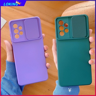 เคสโทรศัพท์ ซิลิโคนนิ่ม กันกระแทก กันรอยกล้อง สีแคนดี้ สําหรับ Samsung Galaxy A14 A54 A24 A13 A23 A33 A53 A73 A12 A52 A52S A72