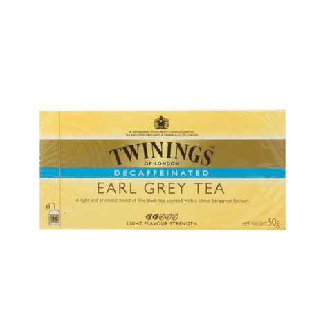 Twining Earl Grey Decaffinated Tea 50g Twining Earl Grey Decaffinated Tea 50 กรัม
