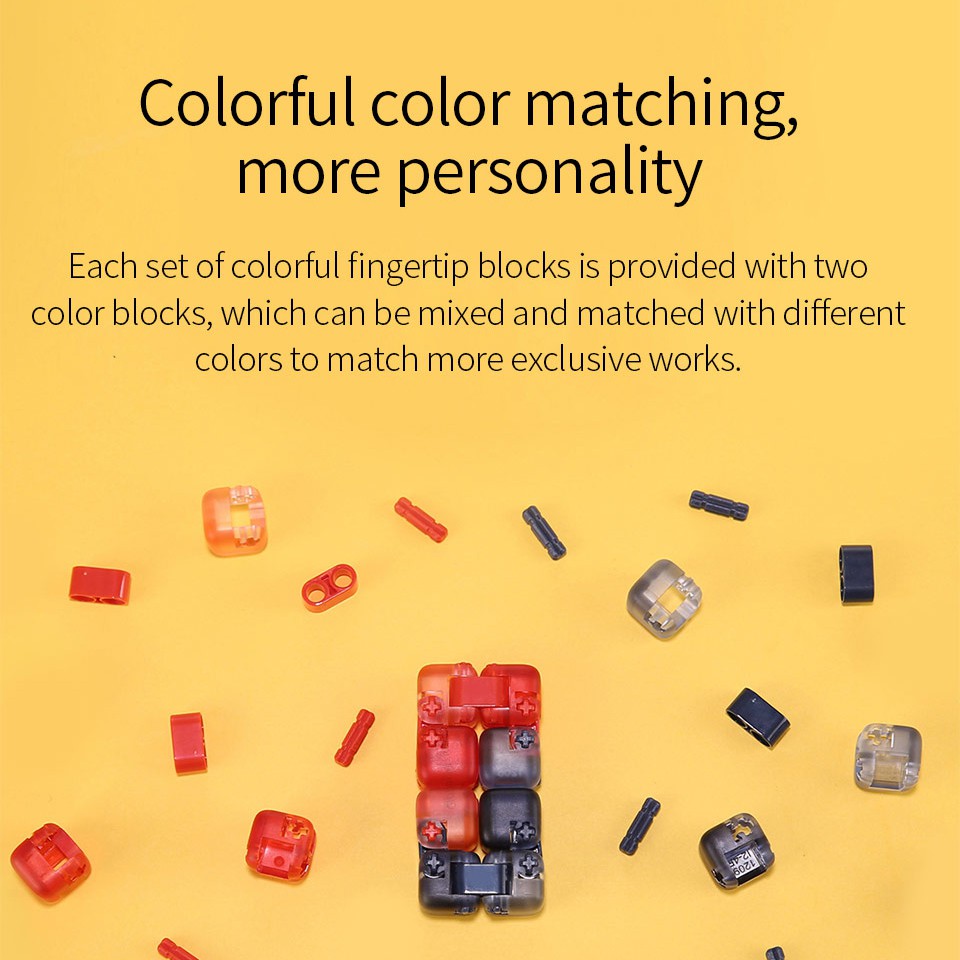 Mitu สีสุ่มอิฐนิ้วมือบล็อกอาคาร Curious ตาบอดบรรจุของเล่น Intelligence Mi สมาร์ทมินิของเล่นของขวัญ