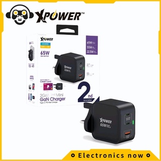 xpower 2g65 2nd gen 65w ultra tiny gan type-c+pd 2 type-c usb charger XPower 2G65 2nd GEN 65W Ultra Tiny GaN Type-C+PD  2 Type-C USB charger