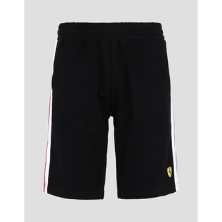 FERRARI เฟอร์รารี่ กางเกงขาสั้น รุ่น MEN ICON TAPE SHORTS BLK